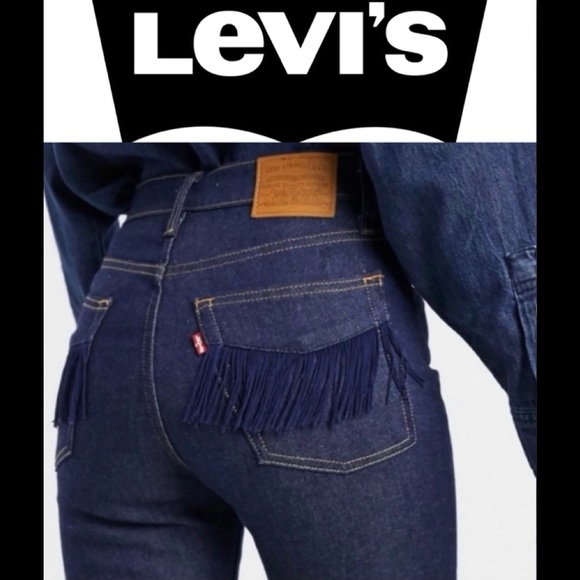 Levi's Denim - NWT Levi’s Wedgie Straight Fringe Pocket No Man’s Land Premium Jeans